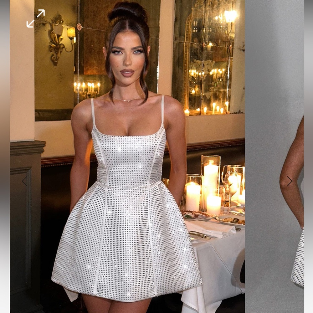 EMMA MINI DRESS - IVORY (NWT)